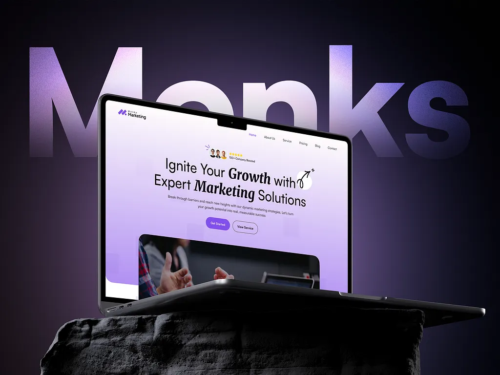 Example of a pretty website that doesn't convert